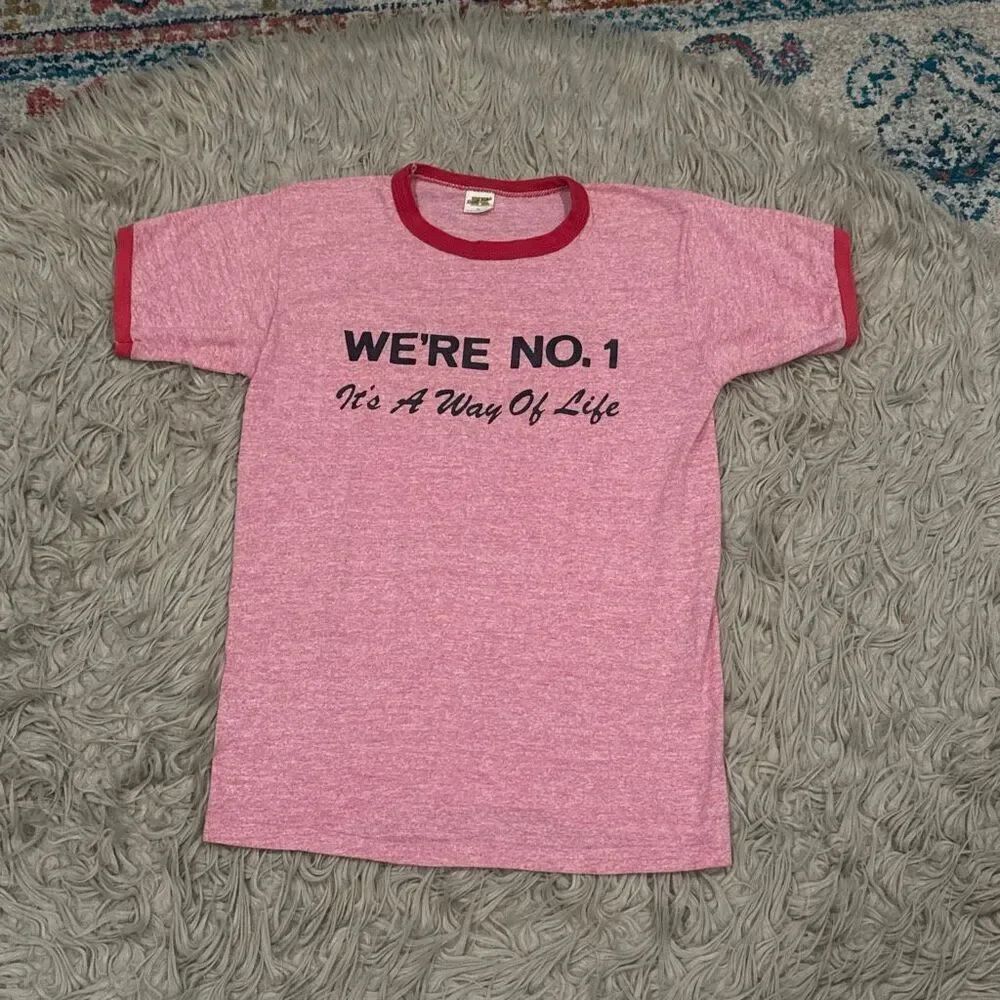 Vintage 70’s Russell single stitch track tshirt size medium